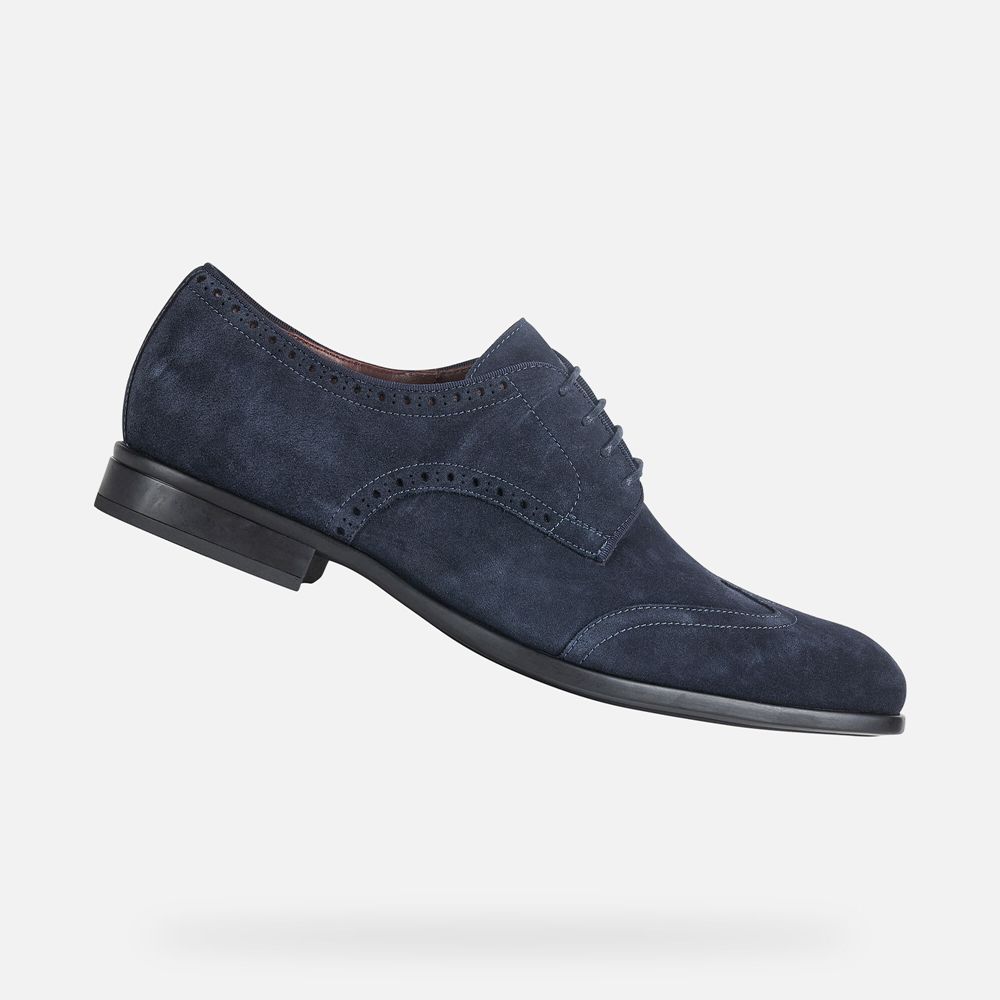 Sapatos Casuais Geox Homem Azul Marinho - Iacopo - HIZCK6978